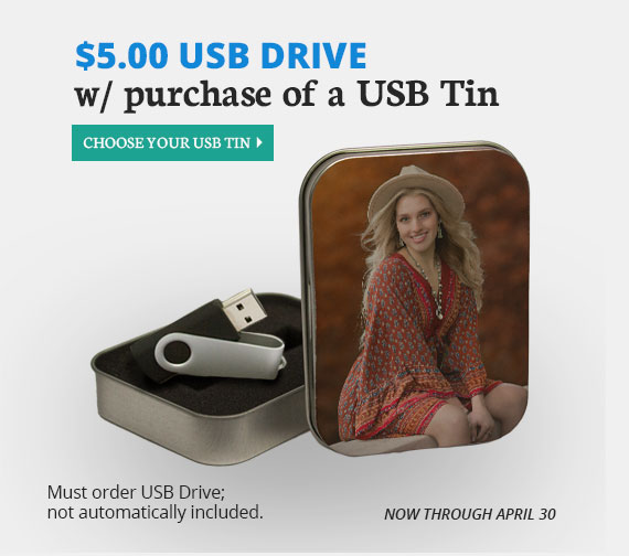 Full Color Sale, USB Drive Sale, Now Through April 30